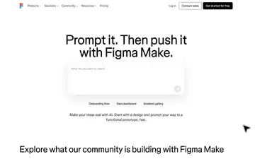 Figma - Make screenshot, an AI coding editor in the IDE Matrix