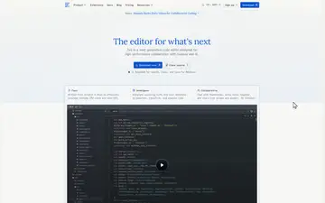 Zed screenshot, an AI coding editor in the IDE Matrix