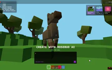 Rosebud AI screenshot, an AI coding editor in the IDE Matrix