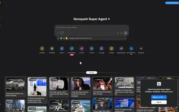 Genspark screenshot, an AI coding editor in the IDE Matrix