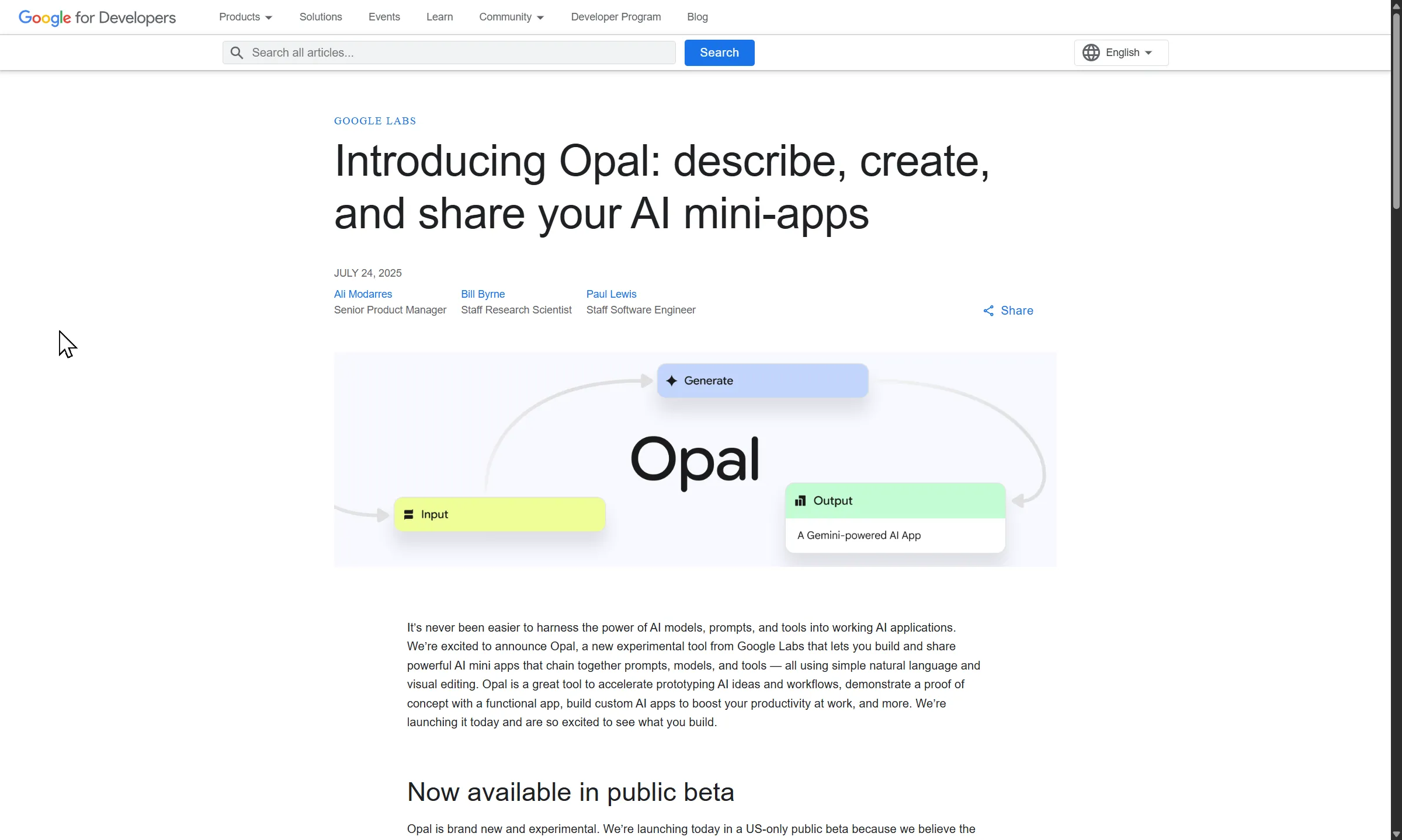 Google - Opal