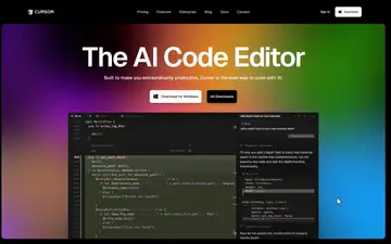 Cursor screenshot, an AI coding editor in the IDE Matrix