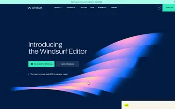 Windsurf screenshot, an AI coding editor in the IDE Matrix