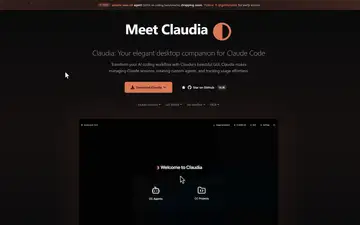 Claudia screenshot, an AI coding editor in the IDE Matrix