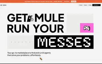 Mulerun ai screenshot, an AI coding editor in the IDE Matrix