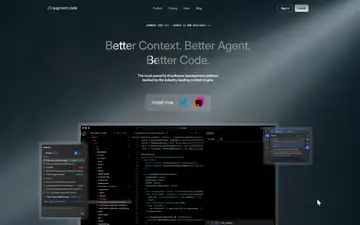 Auggi Code screenshot, an AI coding editor in the IDE Matrix