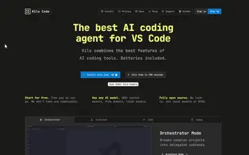 Kilo Code screenshot, an AI coding editor in the IDE Matrix