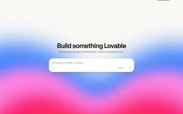 Loveable screenshot, an AI coding editor in the IDE Matrix
